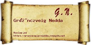 Grünczveig Nedda névjegykártya